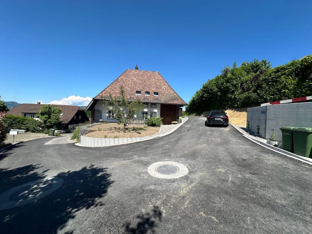 foto neue erschliessung parzellen